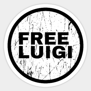 vintage free luigi Sticker